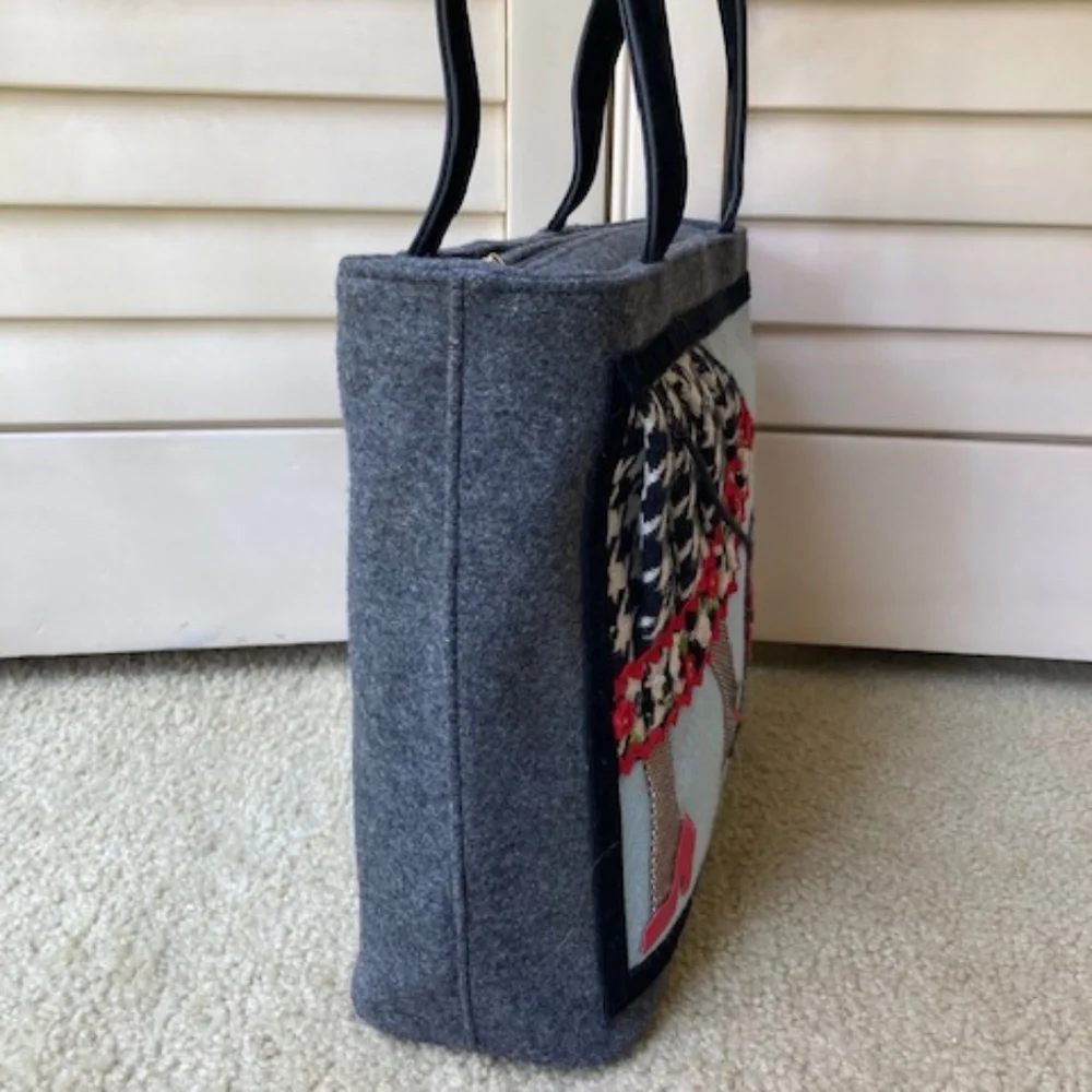 Lulu Guinness London "Walking the Dog" Handle bag - Picture 5 of 11